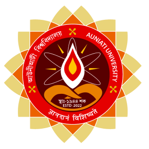 Auniati University, Assam-logo